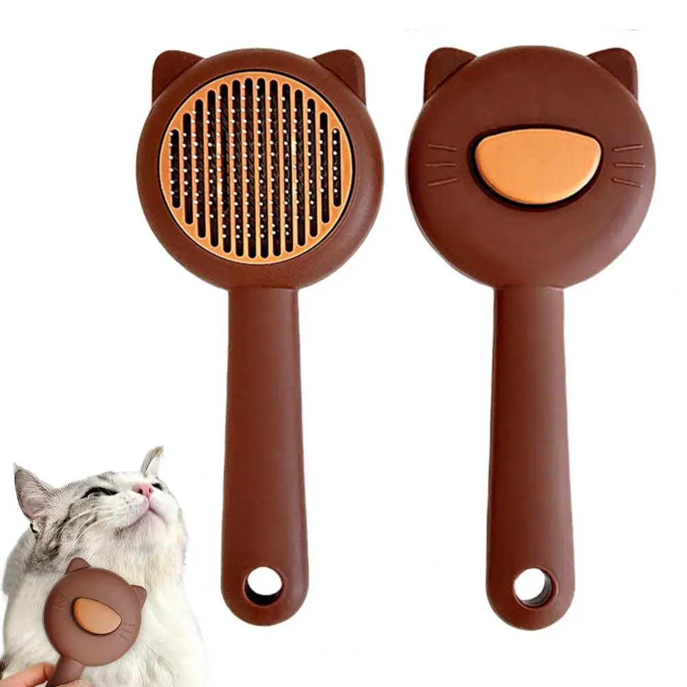 

Cat Grooming Comb Pet Slicker Brush for Cats Self Pet Slicker Brush for Dogs Cats Shedding Tangled Hair Removal Comb Grooming