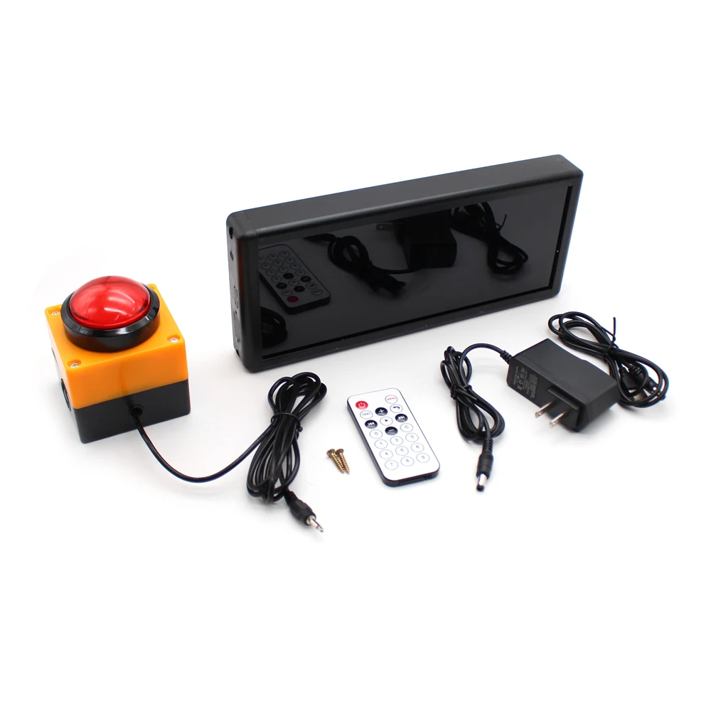 Digital Display Competition Timer Countdown Stopwatch Counter 2.3 Inch 4-Digit Training Speech Timing Equipment + Remote Control