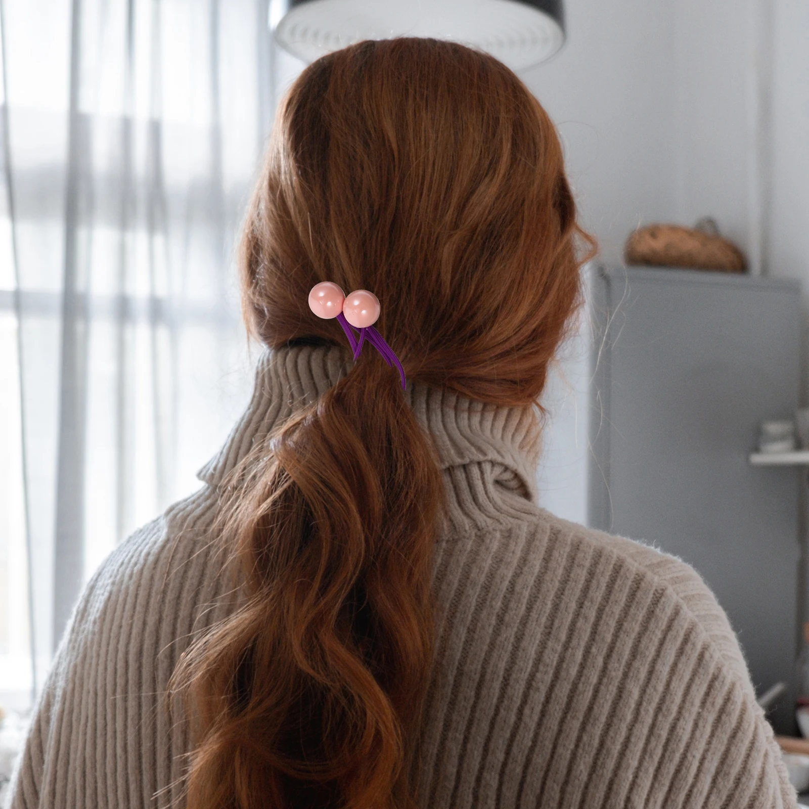 

10 Pcs Kids Hair Ropes Elastic Ponytail Holders Girls Accessories Ball Ties Colorful Practical Daily Use Hair Decorations