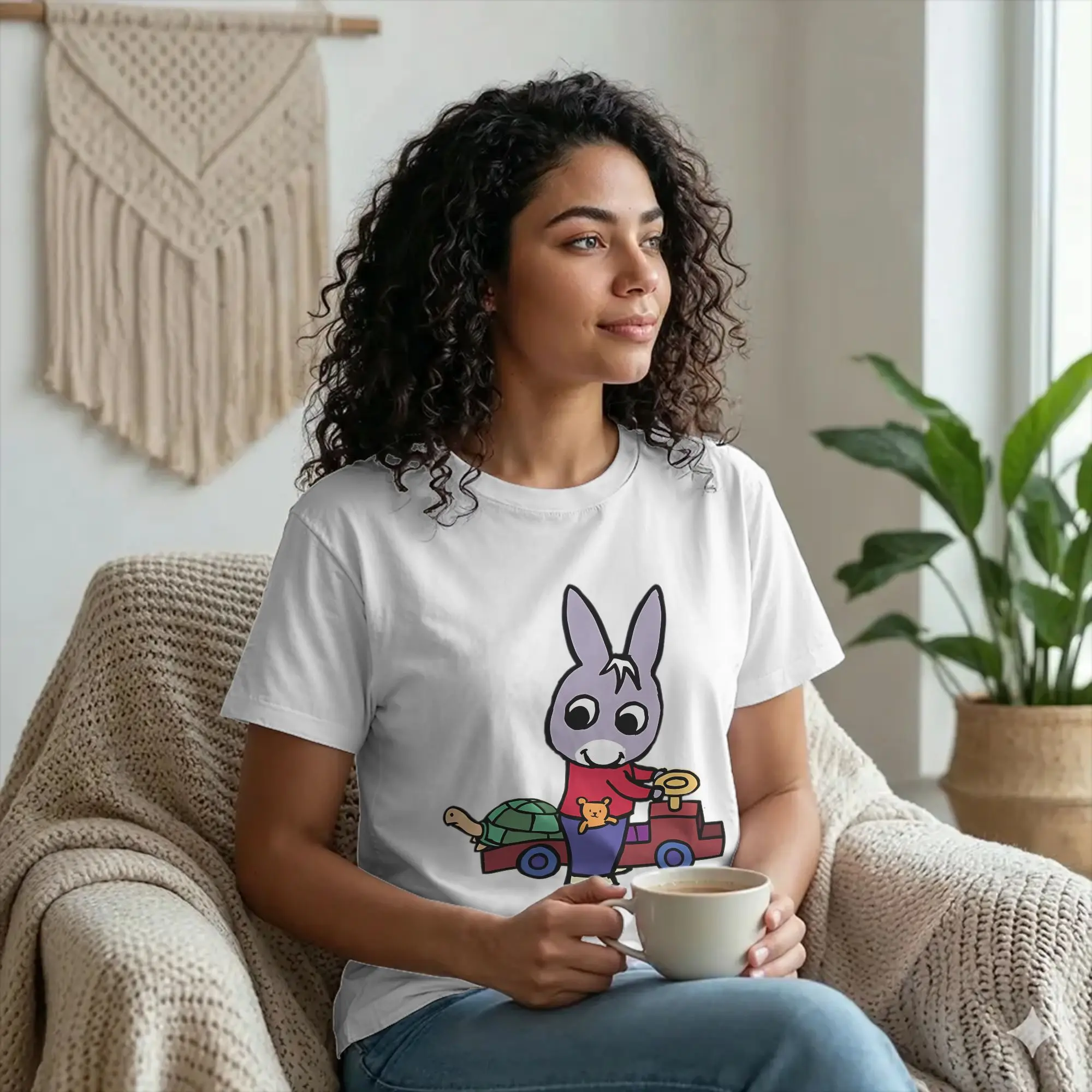 Men's Trotroes Cute Donkey Cartoon T Shirts Learning Adventure Cotton Clothing Short Sleeve Crew Neck Tee Shirt Printed T-Shirt