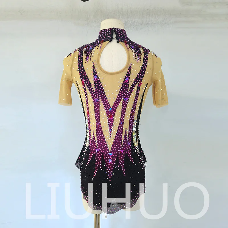 LIUHUO Rhythmic Gymnastics Leotard Competitive Cheerleading Performance For Children