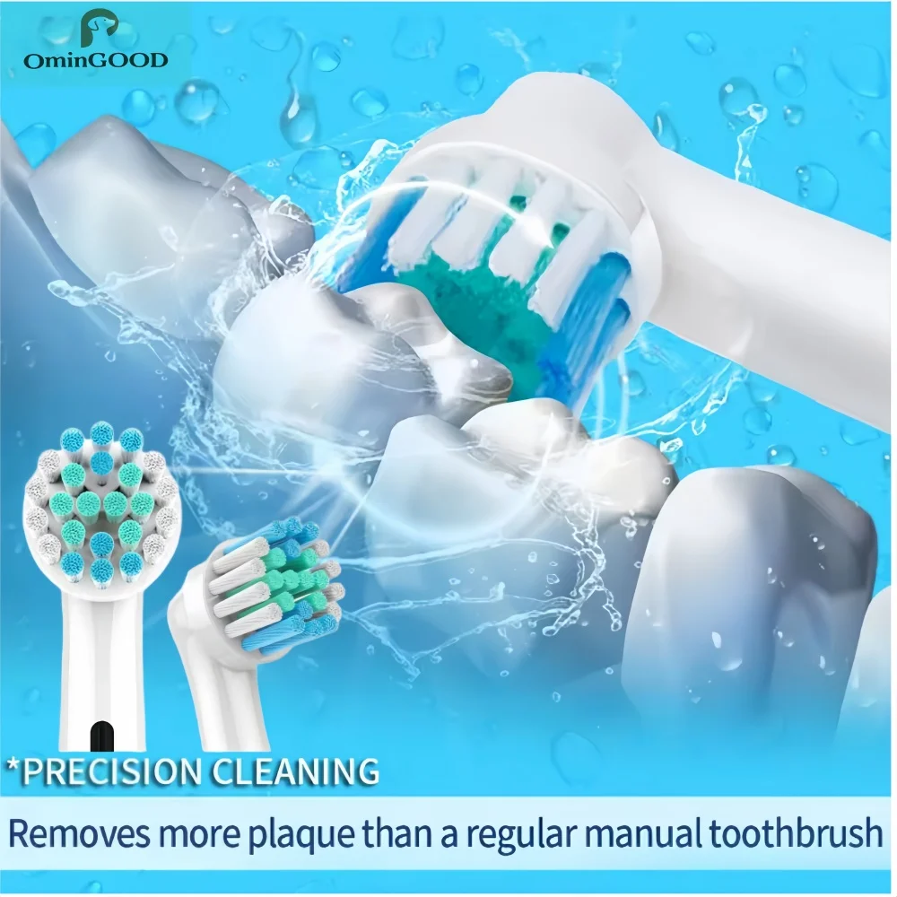 4–16 Stück Dupont-Borsten-Elektrozahnbürstenköpfe zum Aufhellen der Zähne/tägliche Reinigung/präzise Reinigung/weiche Zahnpflegefunktion für Oral B – Detail 5