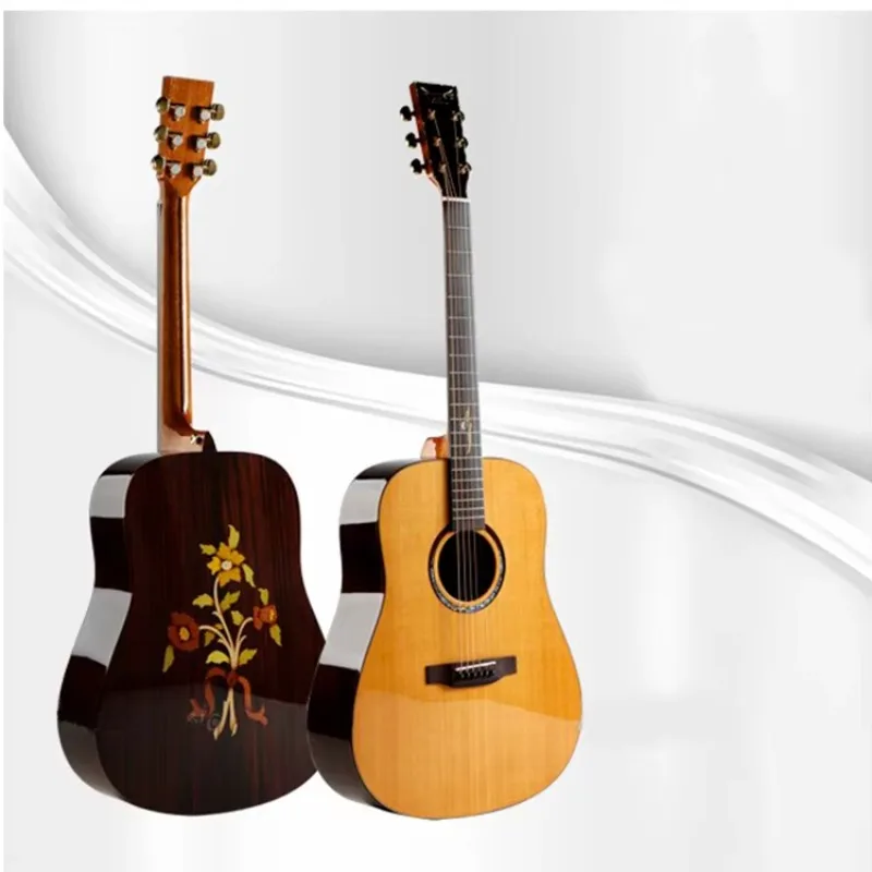 OEM 41inch Chinese Acoustic Guitar Solid Wood Guitars Musical Instruments Guitar Acoustic