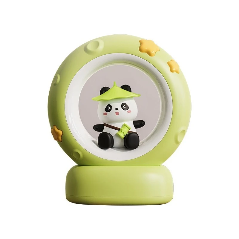 Charging panda desk lamp bedroom sleep baby feeding eye protection bedside lamp dormitory bedside night