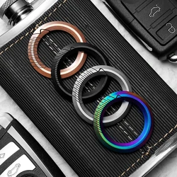 Colorful Titanium Car Key Chain Men Women Luxury Keychain Lightweight EDC Jewelry for Key Ring Holder Buckle Male Gift Wholesale