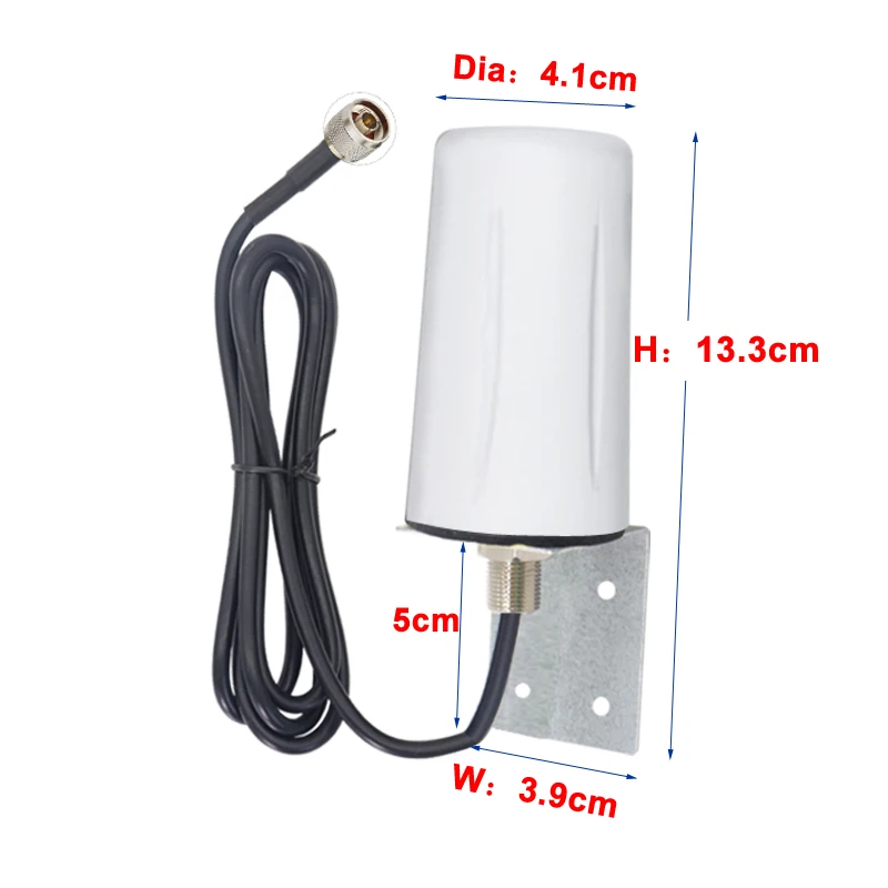 TS9 5G 4G 3G GSM Aerial IP67 Waterproof Indoor Outdoor External LTE WiFi Omni 15dbi Antenna For  Signal Booste With 3m  Cable