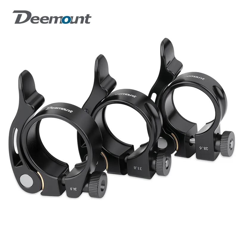 

Deemount Bike Seat Post Clamp 28.6/31.8/34.9mm Tube Quick Release Alum. Alloy Bicycle Saddle Seat Clamp Sturdy Cycling Parts