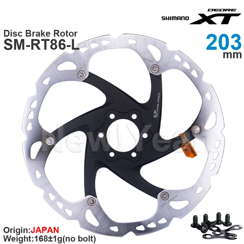 SHIMANO DEORE XT M8000 SLX - 6-Bolt - Disc Brake Rotor SM-RT86  203/180/160 mm Original parts