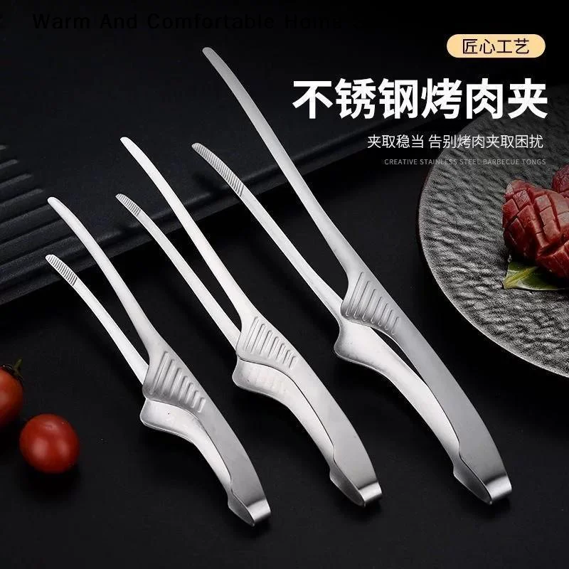 【W】Stainless Steel Grill Tongs - Korean Bbq Grill recension och pris