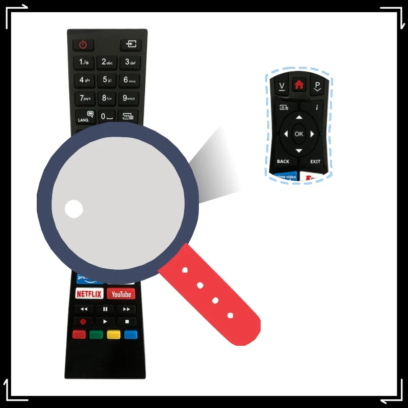 RM-C3338 Universal Remote Control for JVC Home 4K TVs Compatible with LT-24C680 LT-24C685 LT-32C695 No Pairing Required