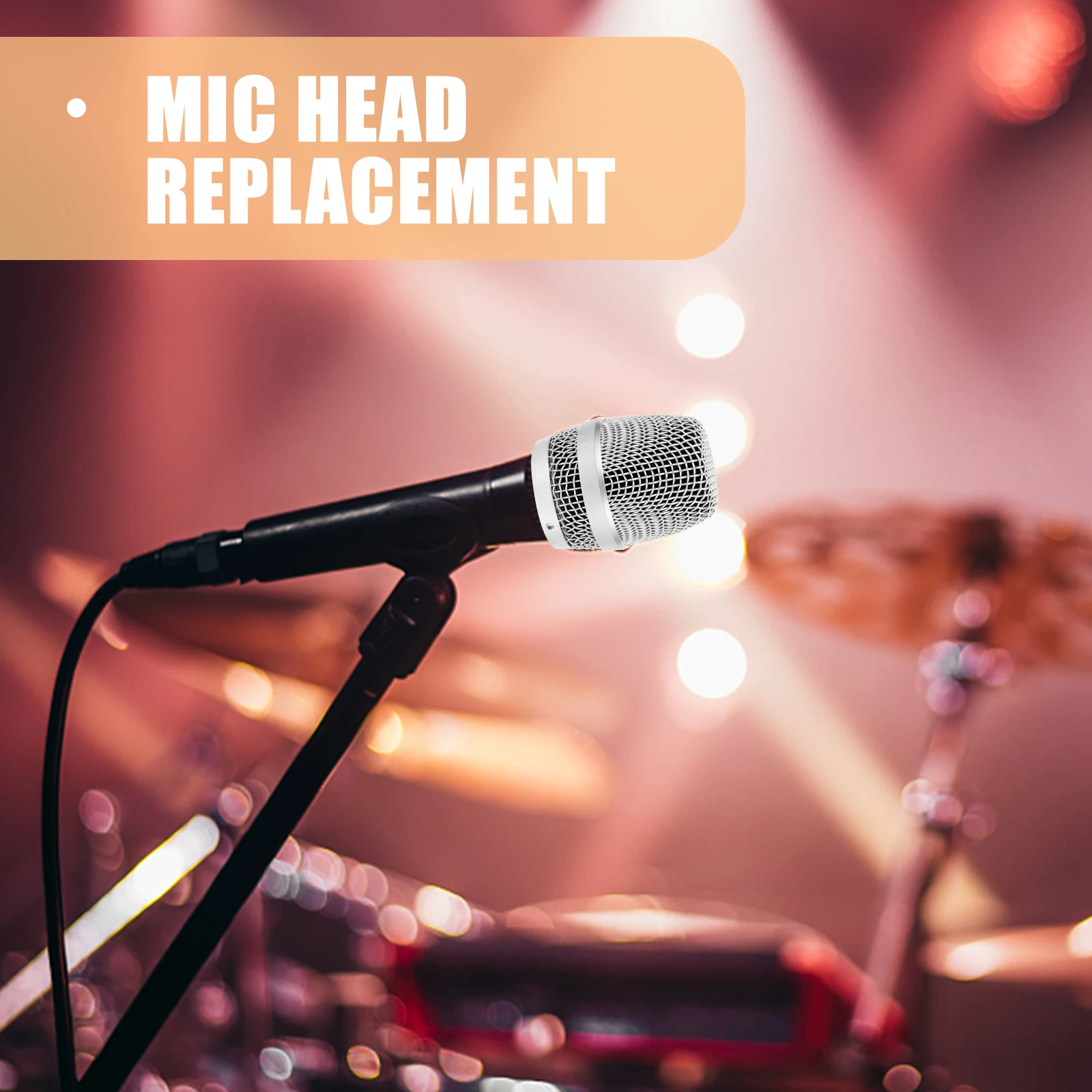 

Microphone Grille Ball Head Replacement Metal Mic Head Durable Mesh For Wireless Mic Ktv Accessories Compatible With Bayer 780