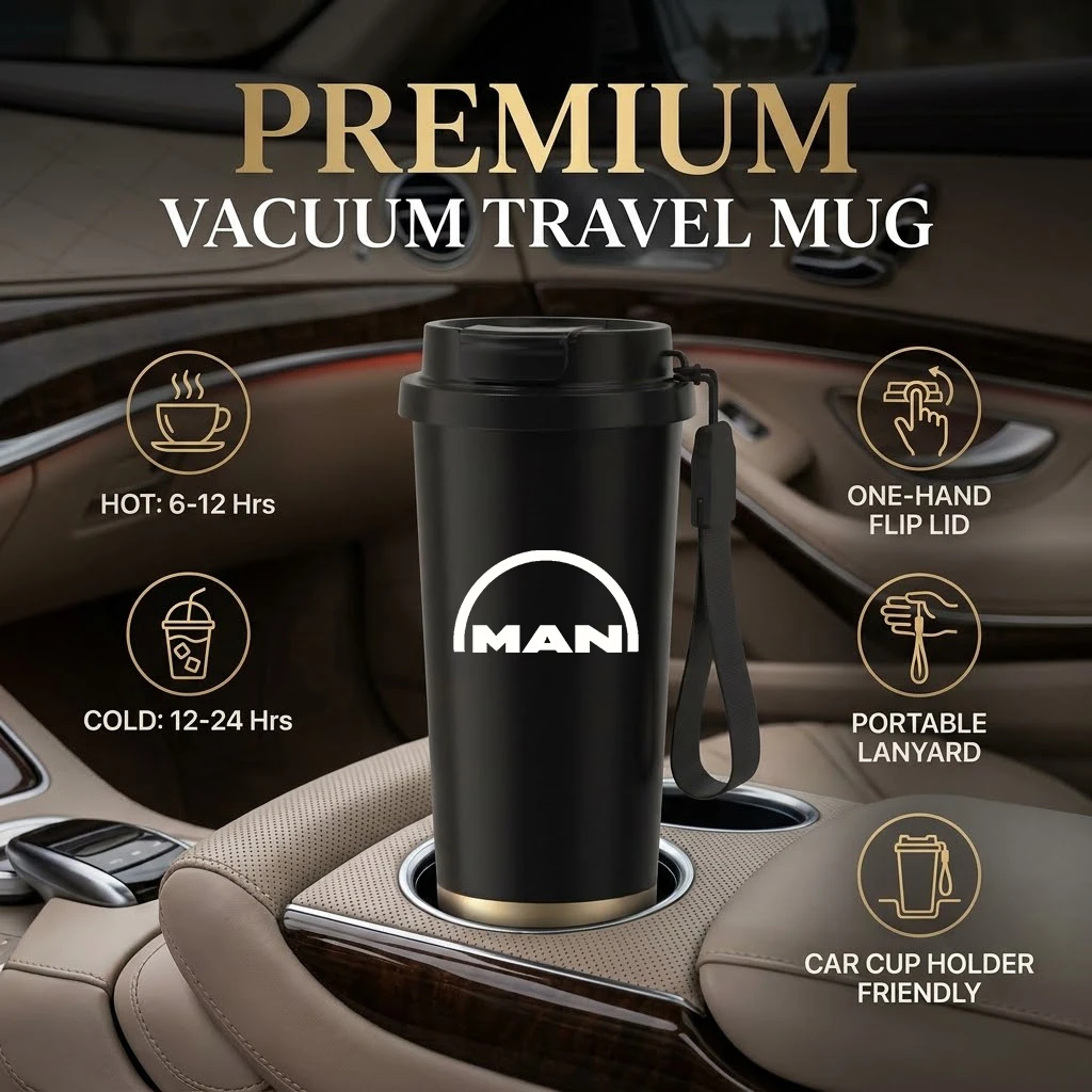 550ML Stainless Steel Coffee Cup Thermo Bottle Car Thermal Cup For MAN TGX TGM TGA TGS TGE