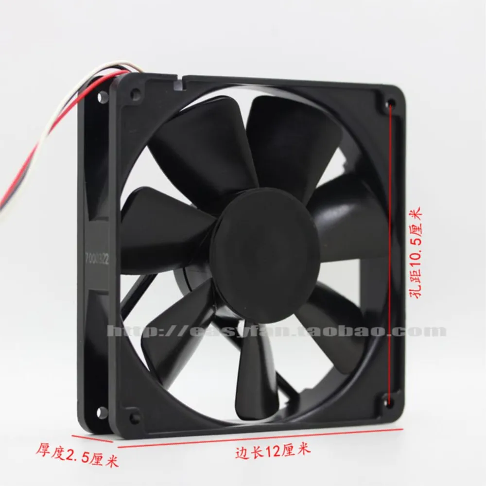 for NMB 4710NL-04W-B59 120mm 12025 12V 0.74A Dual Ball Bearing Cooling Fan 120x120x25mm Cooler