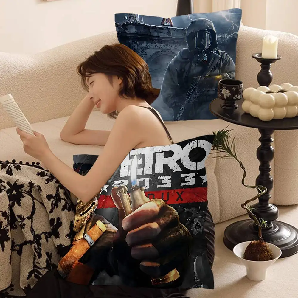 

Game M-Metro E-Exodus Classic Pillow Cover Sofa Cushion Cover Home Room Decoration Children Gift