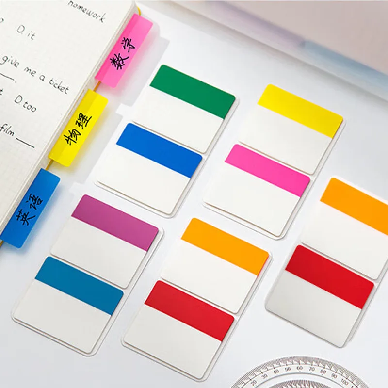 50 Sheets Transparent Sticky Notes Scrapes Stickers Note Pads Paper Clear Notepad School Stationery Office Supplies