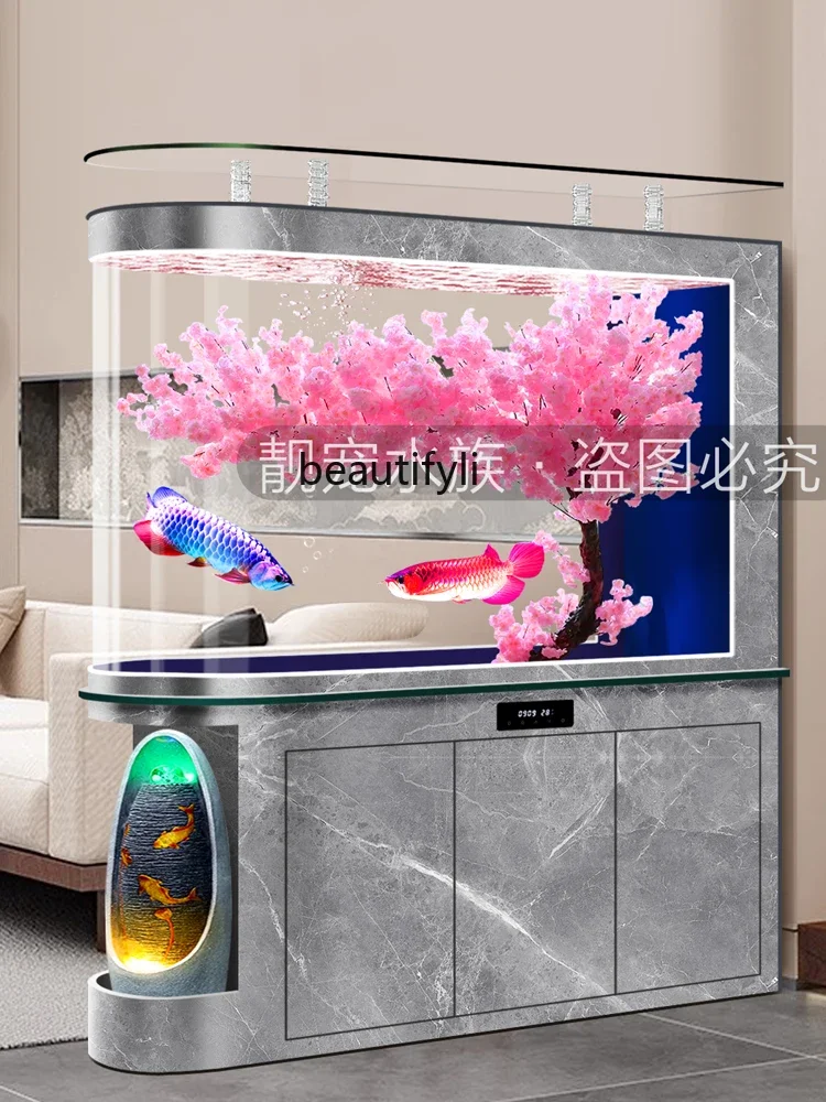 X Fish Tank Aquarium Bottom Filter Self-Circulation Change Water Living Room Home Subareas Screens