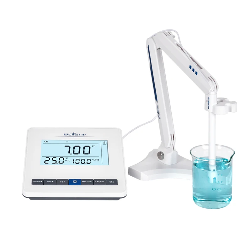 

PH50 Lab Using Continuous Measurement ATC 6 Inch Large LCD IP54 pH mV Test 0.01 PH Meter Price