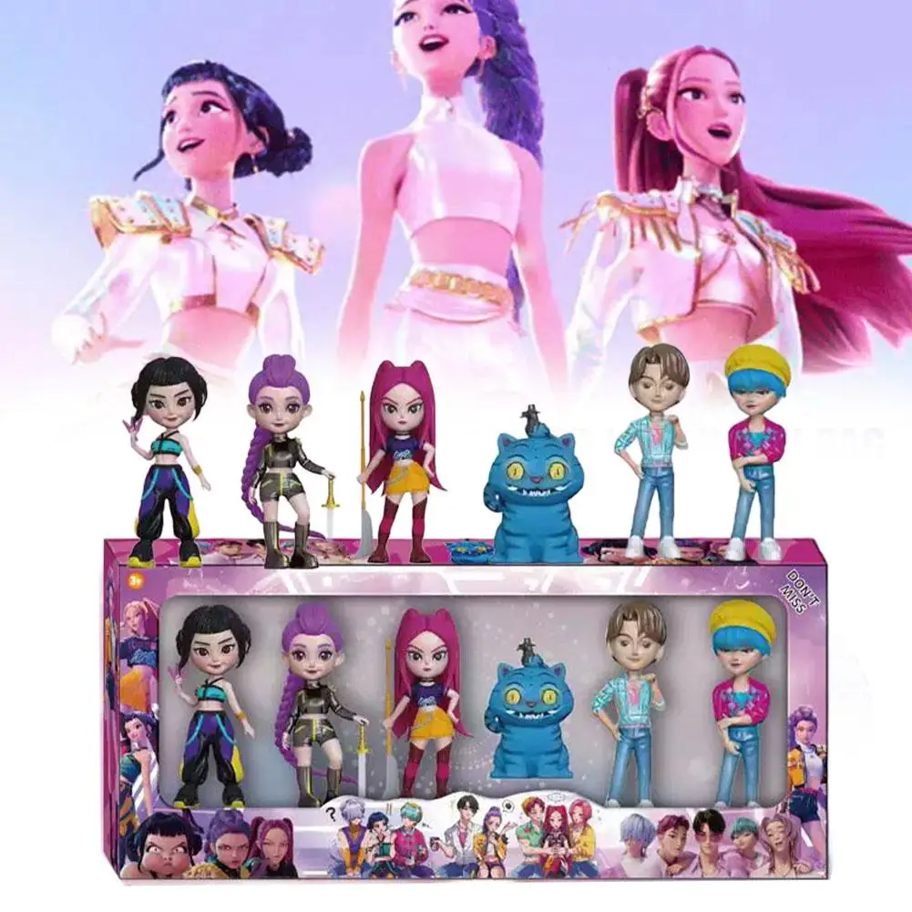 Demon Hunters-figura de Anime Kpop, modelo de caja ciega, juguete de dibujos animados, periféricos para juegos, decoración de escritorio, modelo de colección para regalo de chico