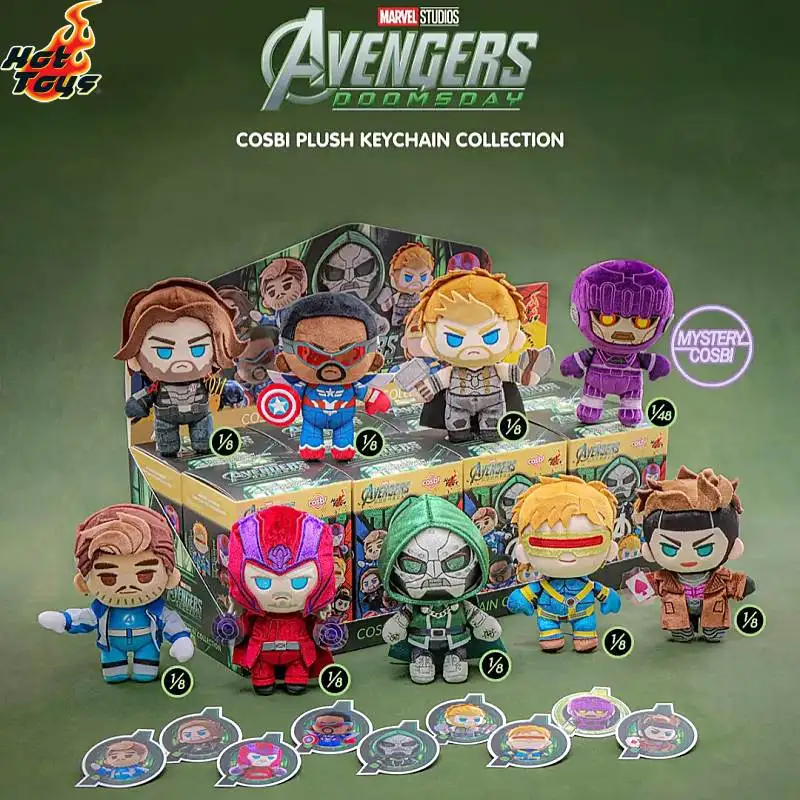 2026 New Hot Toys Marvel Avengers Doomsday Cosbi Plush Keychain Blind Box Collectible Figure Pendant Toy Christmas Birthday Gift
