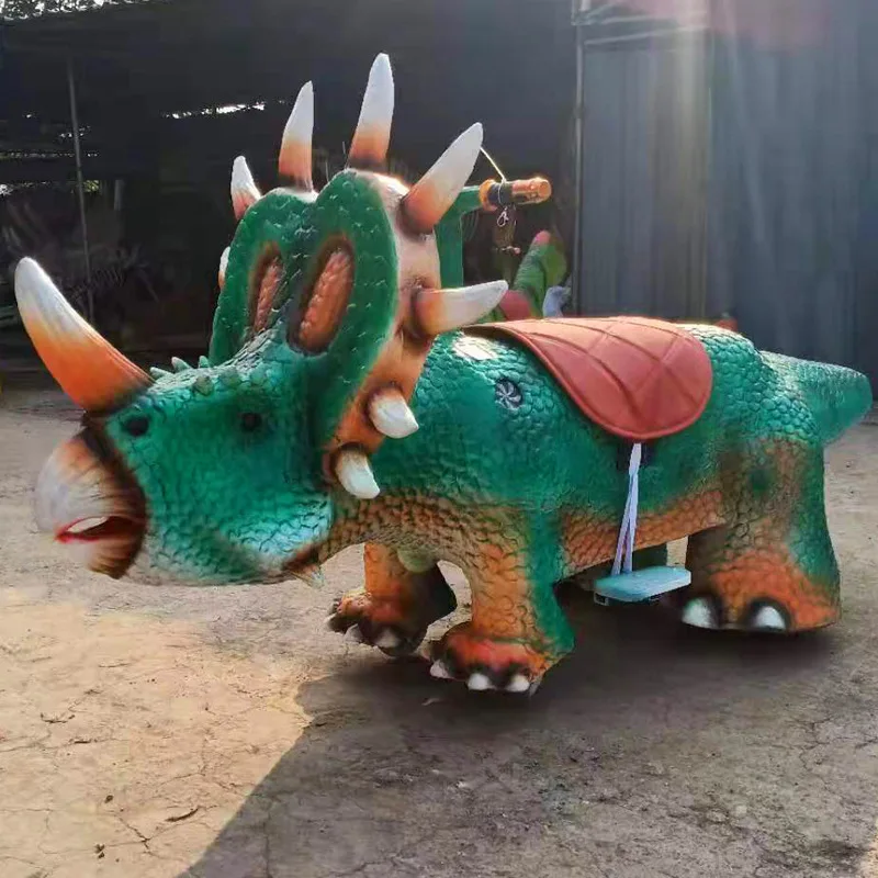 

Square Car Stall Dinosaur Battery Car Children's Simulation Fear Park Shopping Mall Double Bumper Car Rocking