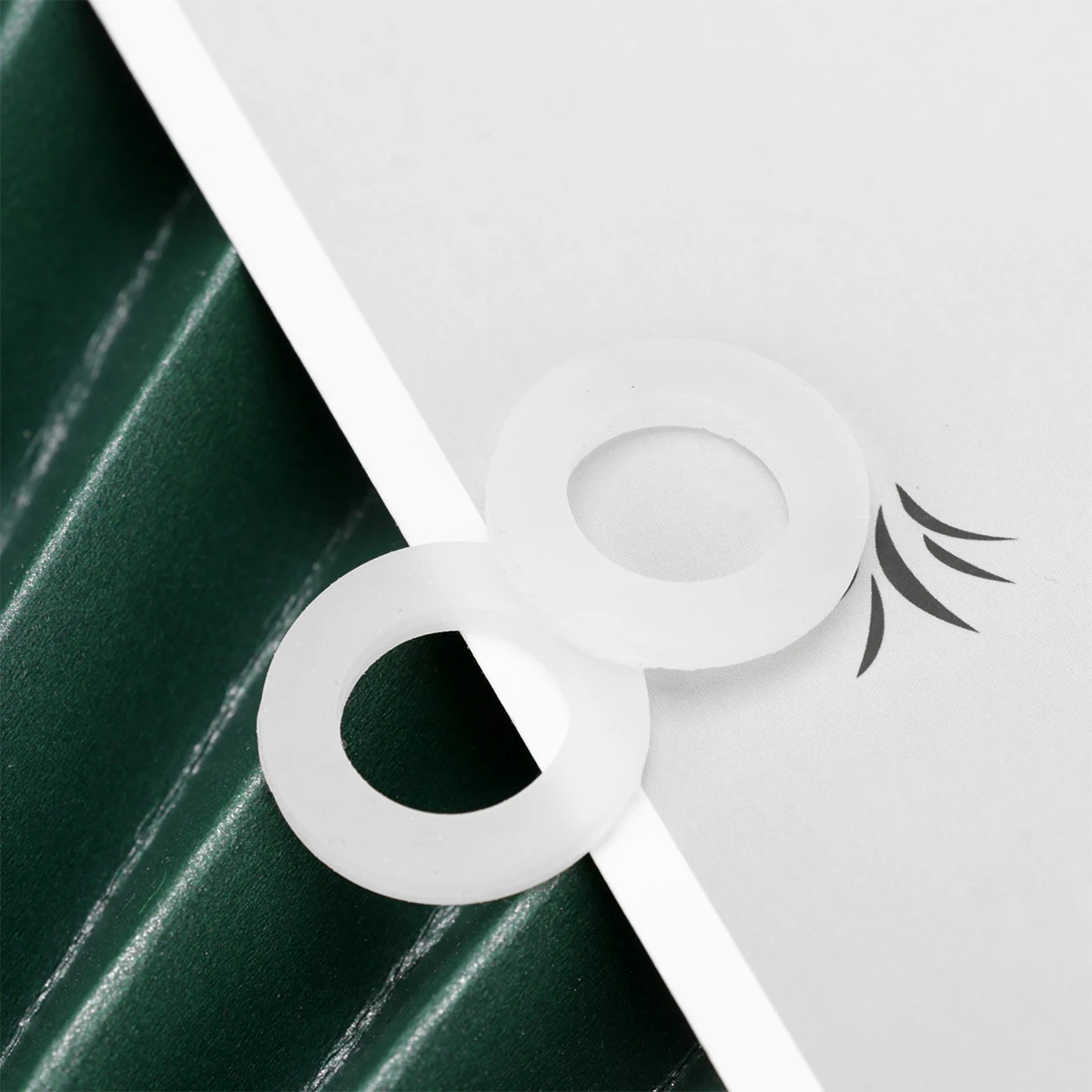 

50 Pcs Silicone Flat Gaskets Sealing Rings Washer Plumbing Faucet Stainless Steel Heat Resistant Compact Size Durability