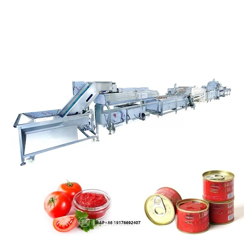 Fully Automatic Canned Tomato Processing Line Tomato Can Making Equipment Industrial Tomato Canning Machine