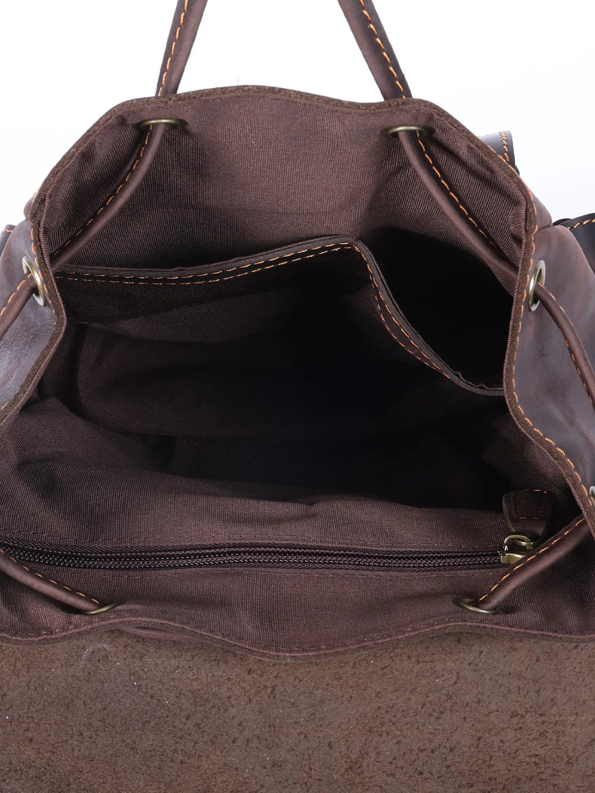 S.WORKER Vintage Echtleder-Rucksack für Damen, Reise-Vintage-Mini-Crazy-Horse-Schultasche, Schultertasche aus Rindsleder – Detail 19