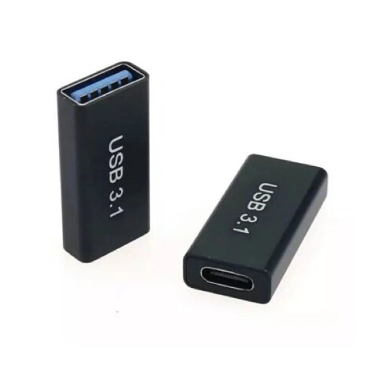 USB 3.0 Coupler Female to USB Type C Female Adapter Extender Converter 10Gbps Super Speed Charging and Transferring Converter