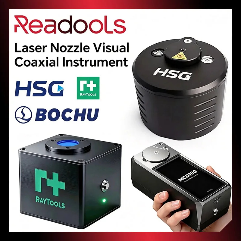 HSG BOCHU MCD100 Visual Laser Nozzle Aligner NVA Laser Alignment Tool Cutting Head High Precision 0.08mm Coaxial Calibration Too