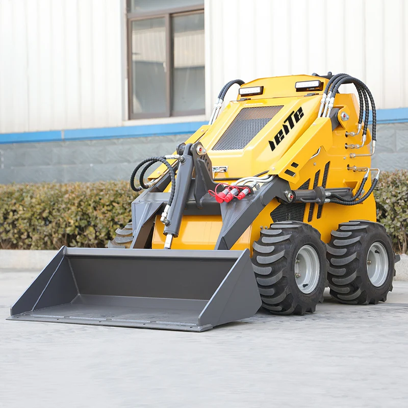 Chinese Manufacturer Cheap EPA Mini Skid Steer Loader 4WD Multifunctional Mini Wheel Loader Factory Customized Free Shipping