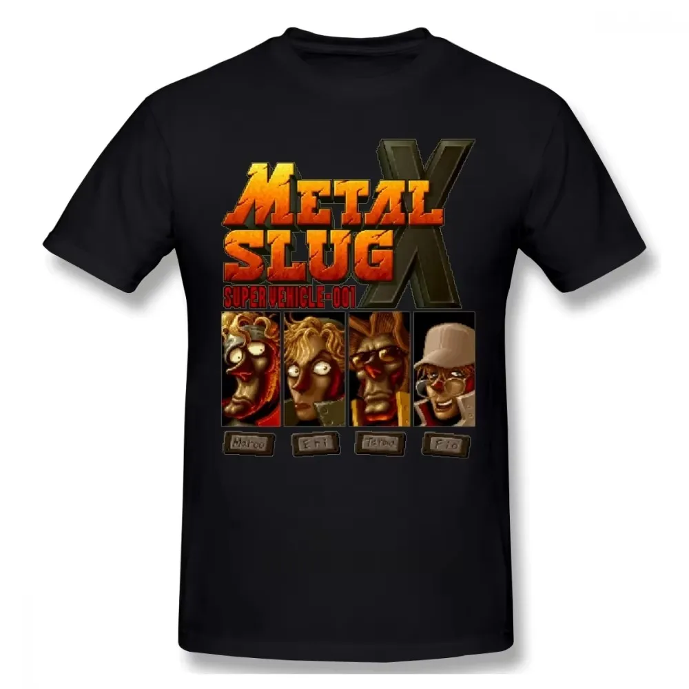 D Sommer lustige modische Neuheit Spiel Metall Schnecke x T-Shirt Retro spielen Homme T-Shirt