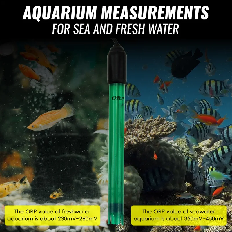 ORP Redox مجسات BNC نوع موصل استبدال التحقيق 1.2 سنتيمتر قطر 300 سنتيمتر كابل لاختبار متر حوض السمك جهاز اختبار المياه #3