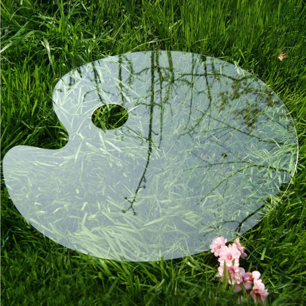 

Прозрачная акриловая палитра, 2 шт., тонкая работа, удобная ручка, для акварели, масляной живописи, художественных проектов