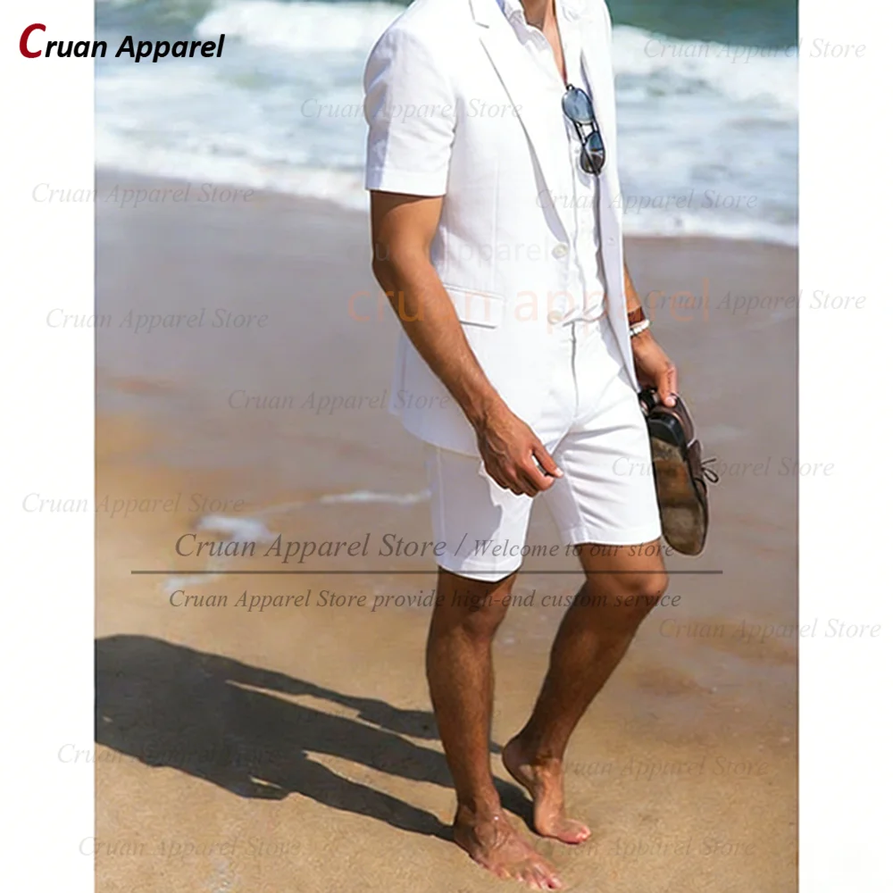 Ensembles de costumes violets pour hommes, pour mariage, banquet, garçons d'honneur, blazer et short