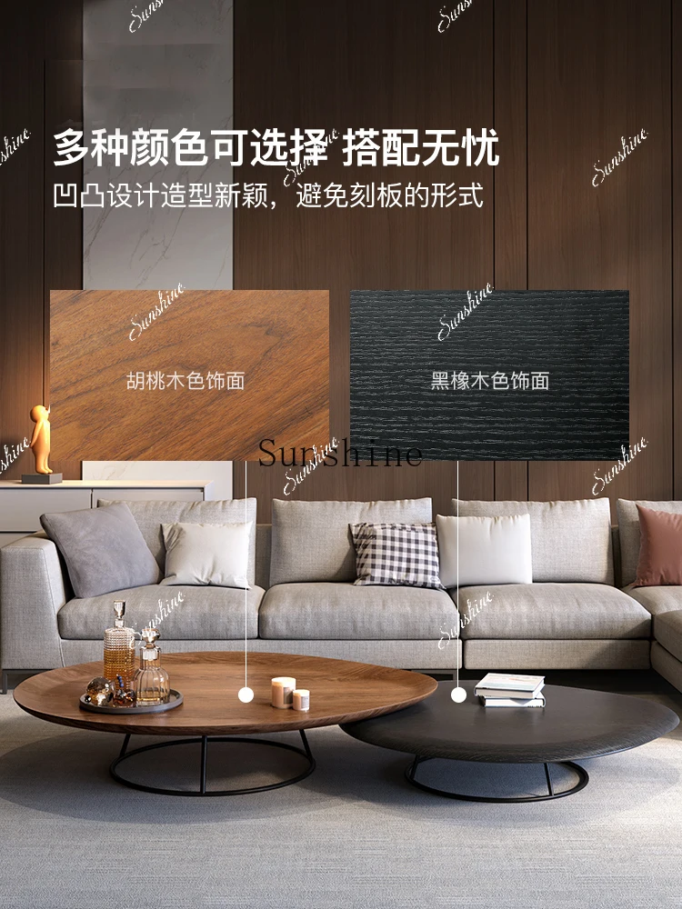 Simple modern TV cabinet combination creative light luxury Nordic living room design coffee table small apartment FT