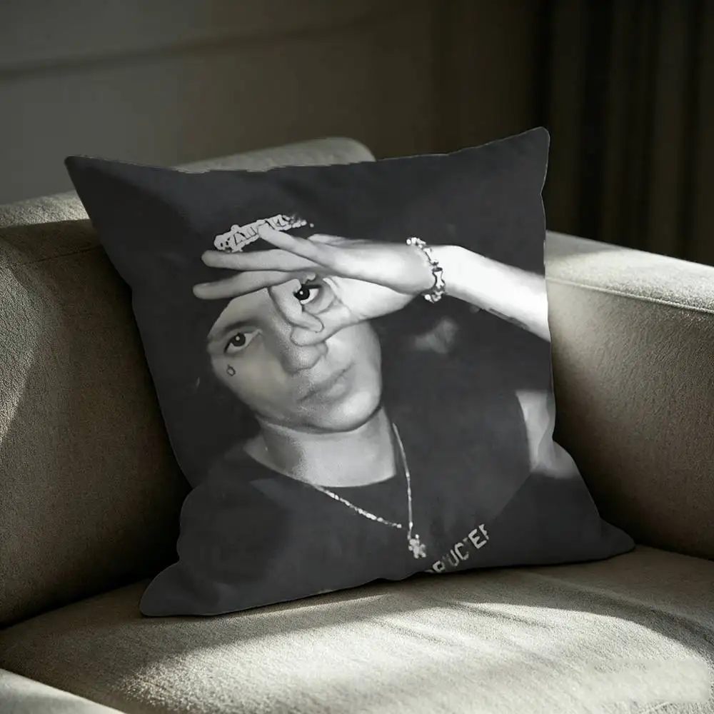 Hip-hop Dominic Fike Rocket Square Sofa Pillow Cover Solid Color Living Room Home Decor Cushion Case