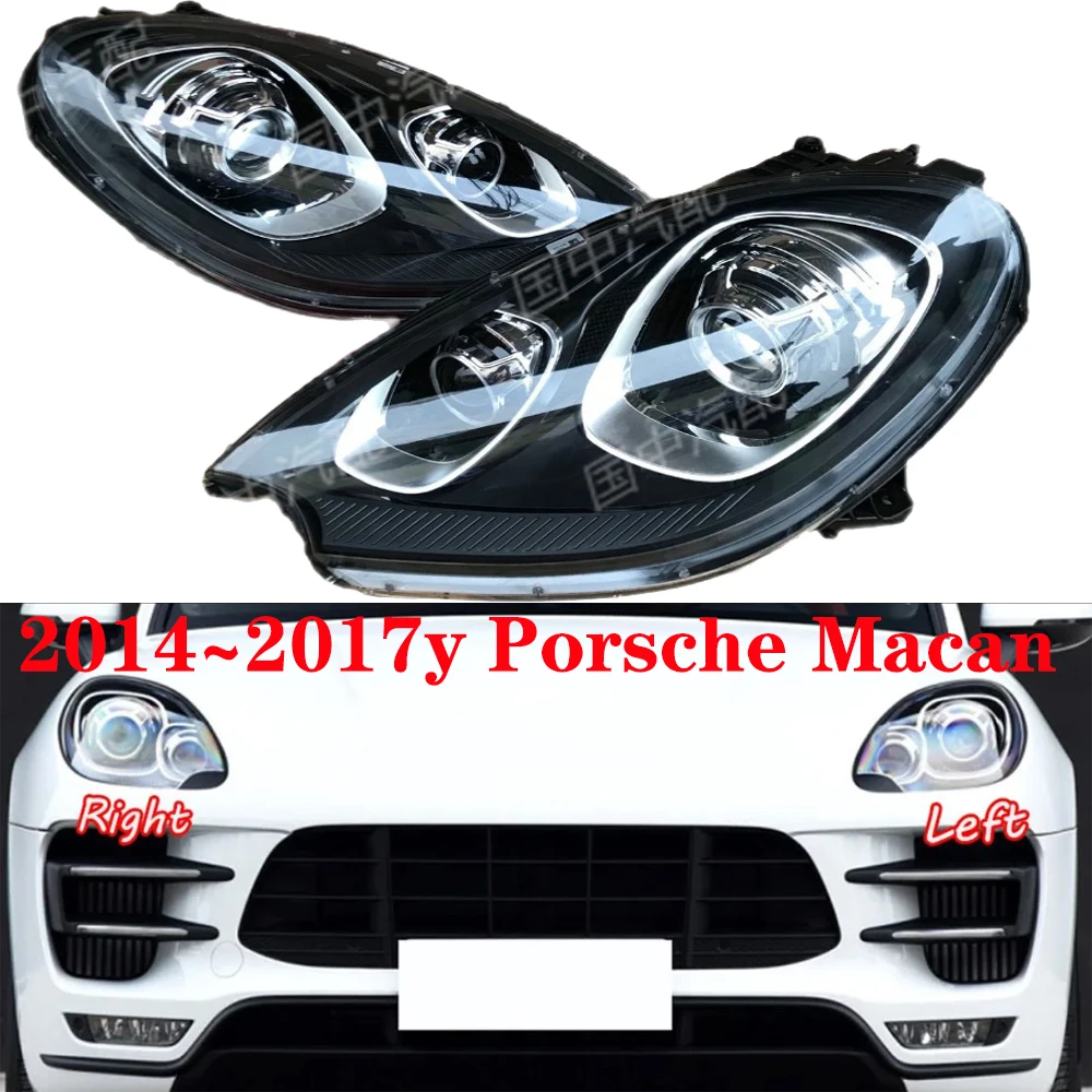 1pcs car bumper headlamp for Porsche Macan headlight 2014~2017y car accessories for Porsche Macan fog light