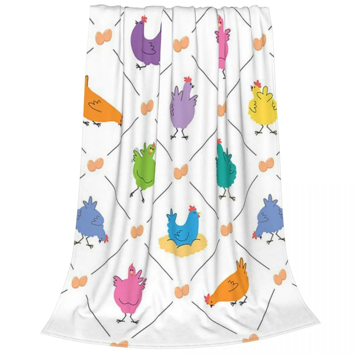 So Many Chickens Blankets Fleece Multi-function Sofa Throw Blankets For Home Bedroom Office Throws Bedspread Quilt