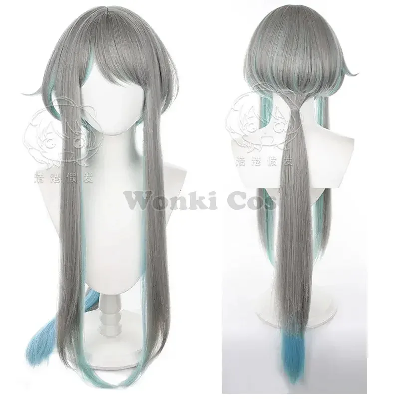 Guizhong Cosplay Costume Dress Long Wig Hair Game Impact Liyue Gui Zhong Costumes for Women Party Outfits with Headwear
