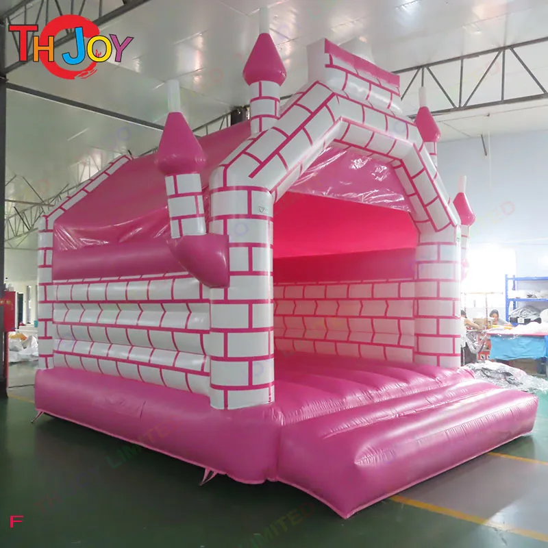 Fast Air Shipping 4x4m Pink Inflatable Bouncer Kids Blow Up Jumping Bounce Bouncy Castle with Blower