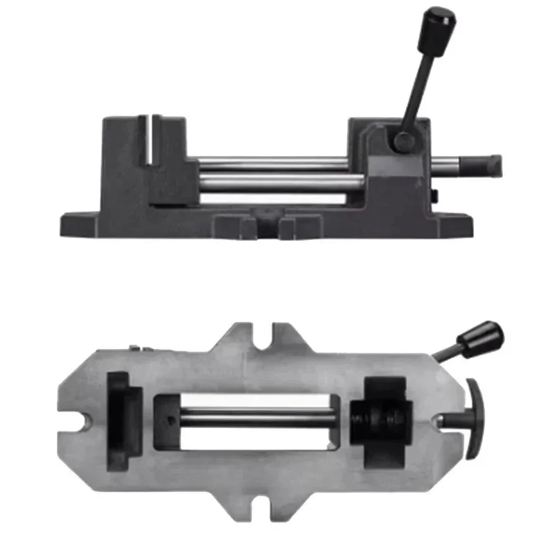 8 Inch Benchtop Flat Vise Multifunctional Aluminum Drilling Machine Vise Table For Milling Carving Woodworking Power Tools New