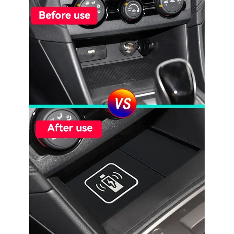 Car 15W Wireless Charger For Subaru XV Impreza 2018-2022 Phone Charging Board Decoration Central Control Phone Holder