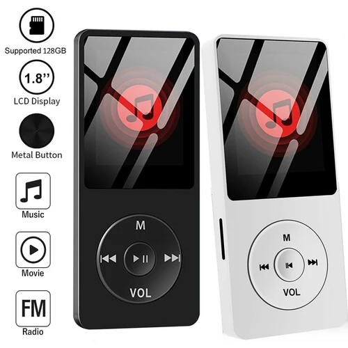 Mini reproductor de MP3 portátil, Walkman de música HiFi 4,0, Bluetooth, compatible con transmisión bidireccional, Radio FM, grabadora de voz, eBook, transmisión automática