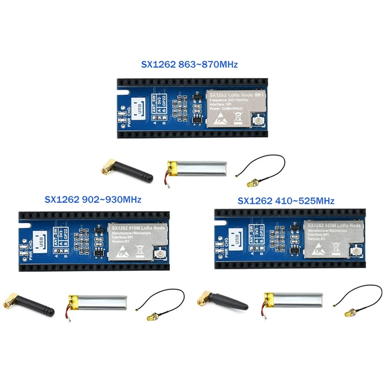 For Raspberry Pi Pico LORA Node Expansion Board Sx1262expansion Board Module Support Lorawan Protocol