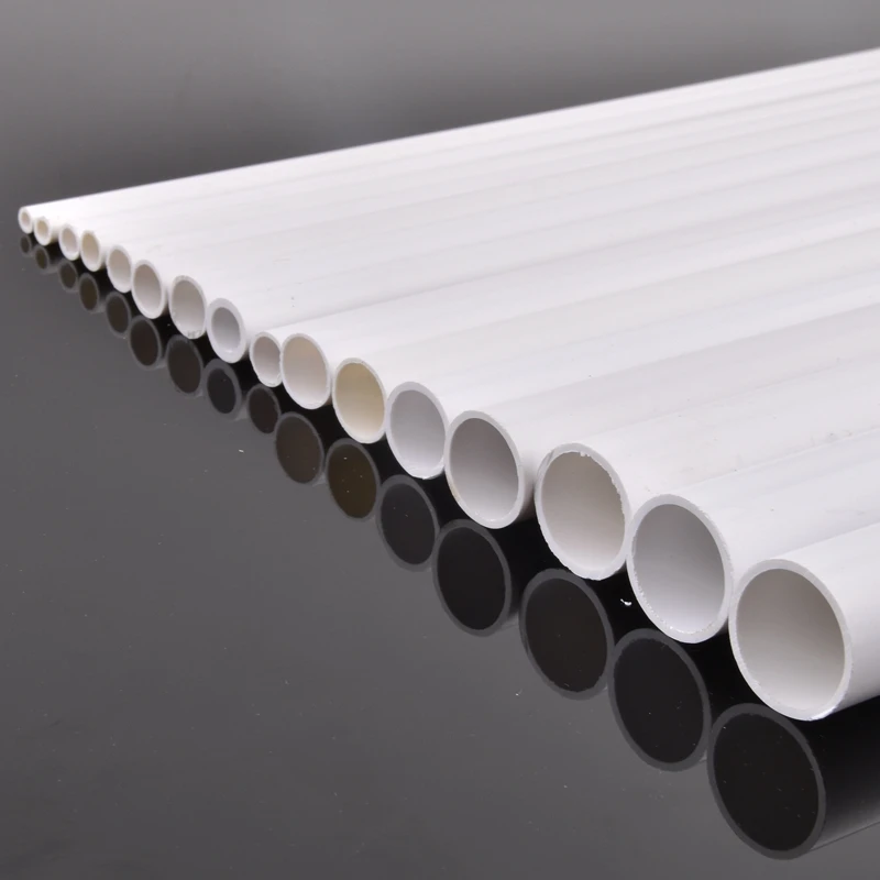 2 قطعة انبوب ماء أبيض بولي كلوريد الفينيل أنبوب بلاستيكي حديقة الري سقي تركيبات خزان حوض السمك زراعة الإطار طول الأنابيب 48-50 سنتيمتر #4