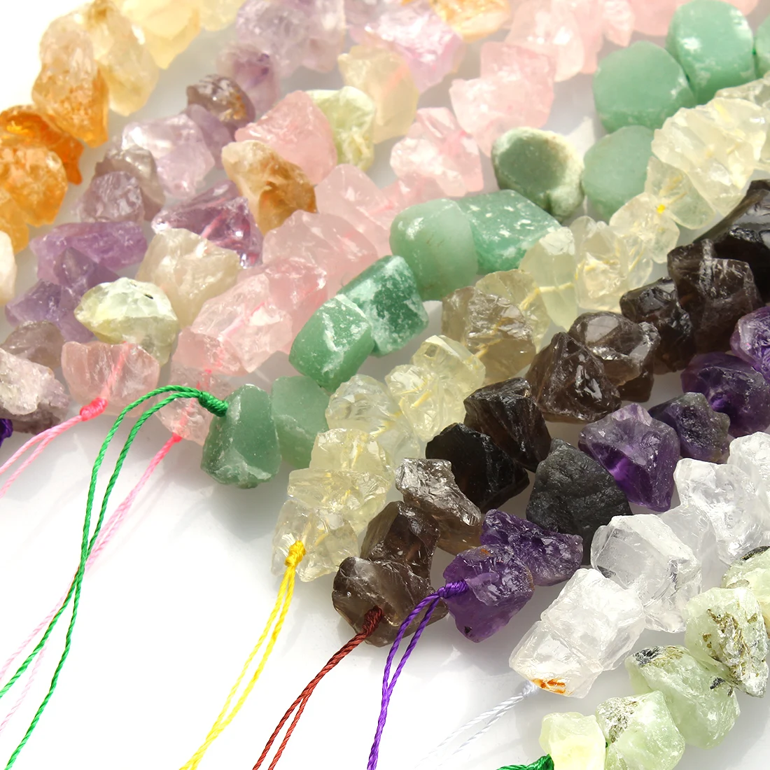 8-20mm Natural Stone Irregular Beads Freeform Raw Stone Nugget Amethysts Amazonite Minerals  Crystal Bead Diy For Jewelry Making