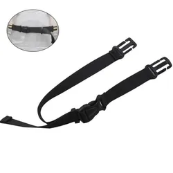 Black Adjustable Chest Strap Backpack Shoulder Strap Non Slip Buckle Clip Strap Luggage Luggage Strap Waist Belt