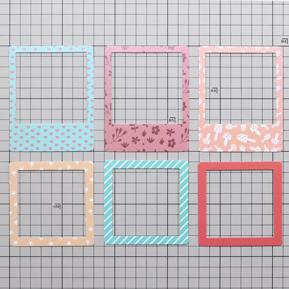 Creative Path Hollow Scrapbooking-Rahmenaufkleber, quadratisch, rund, Deko, dicker Kartonrahmenaufkleber für Bastelarbeiten, Planer, Journaling – Detail 3