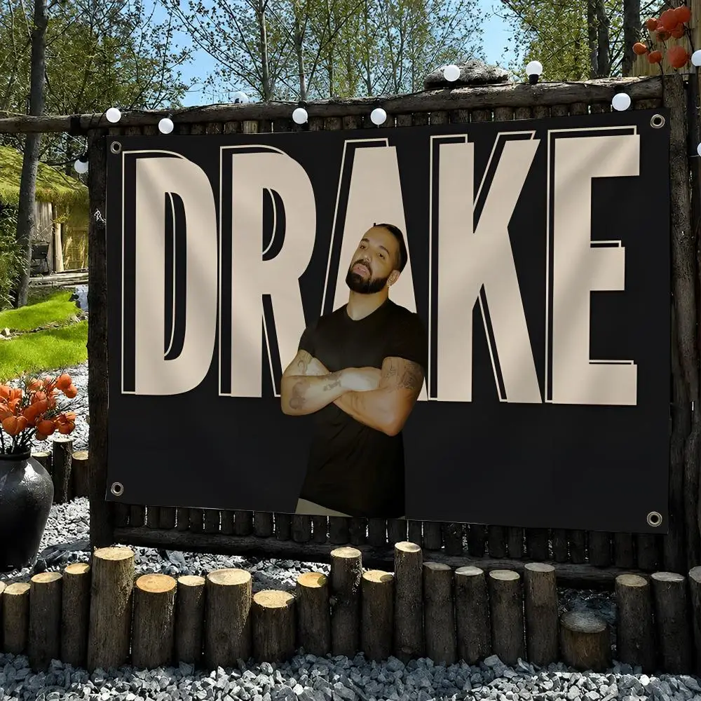 D-drake Rapper Flags Wall Hanging Outdoor Garage Room Decorative Fashion Gift Background