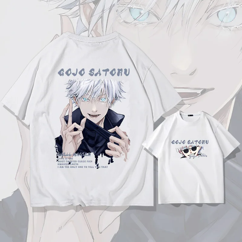 تعويذة العودة إلى المعركة خمسة اثنين يوان قصيرة الأكمام تي شيرت الرجال القطن فضفاض الشباب نصف كم الاتجاه فستان الصيف الأعلى